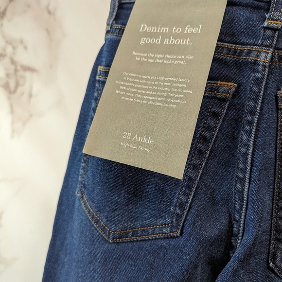 Everlane Skinny Jean Womens The High Rise Denim Medium Mid Blue Wash - Picture 4 of 11
